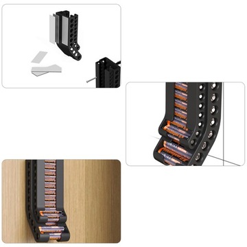 Battery Organizer Wall Mount Battery Holder