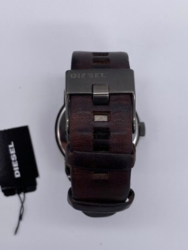 Zegarek męski Diesel DZ1467 Klasyczny Srebrny Brązowy Skórzany pasek