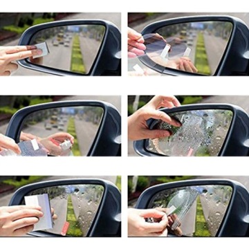 2x УНИВЕРСАЛЬНАЯ ДОЖДЕВАЯ ЗАЩИТНАЯ ПЛЕНКА ДЛЯ БОКОВЫХ ЗЕРКАЛ АВТОМОБИЛЯ