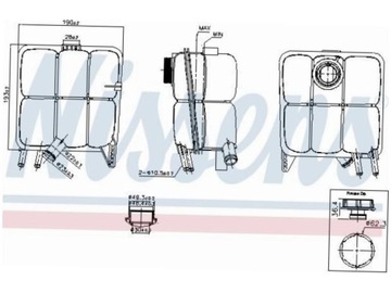 NÁDOBKA VYROVNÁVACÍ FORD C-MAX I MK1 1.6-2.0 FOCUS II MK2 1.4-2.0
