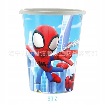 Spider-Man Tematyczny zestaw zastawy urodzinowej