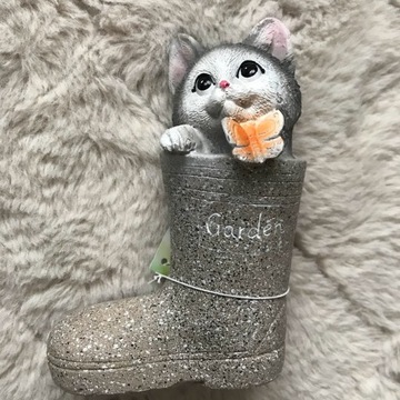 Figurka ZWIERZAK W KALOSZU MINI WIOSNA OGRÓD