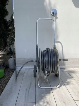 САДОВЫЙ ШЛАНГ НА ТЕЛЕЖКЕ, БАРАБАН, КОРЗИНА, РЕЙМЕР, ПИСТОЛЕТ, СПРИНКЕР, НАБОР 1/2-50м