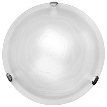 Klosz biały szklany okrągły do plafonu 25cm matowy