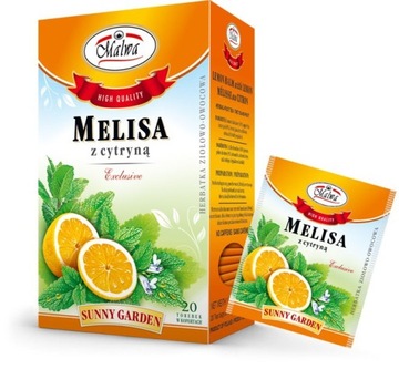 MALWA SUNNY GARDEN HERBATA MELISA Z CYTRYNĄ 20TB
