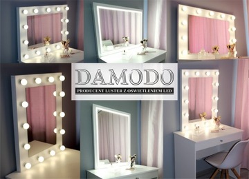 СВЕТОДИОДНОЕ ЗЕРКАЛО ДЛЯ ДЕРЕВЯННОЙ С ГОЛЛИВУДСКИМИ ЛАМПОЧКАМИ