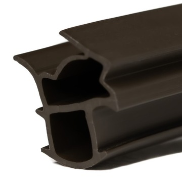 ДВЕРНОЙ УПЛОТНИТЕЛЬ РУСТИЧЕСКИЙ КОРИЧНЕВЫЙ СТАЛЬНОЙ дверная коробка 1 метр