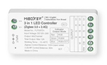STEROWNIK ZIGBEE FUT037Z+ RGB RGBW MIBOXER TUYA