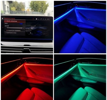 BMW Seria 5 G30-G31 Touring Facelifting 2.0 520d 190KM 2021 BMW Seria 5 520d Luxury Line KAMERA AMBIENTE serwisowany Bezwypadkowy, zdjęcie 35