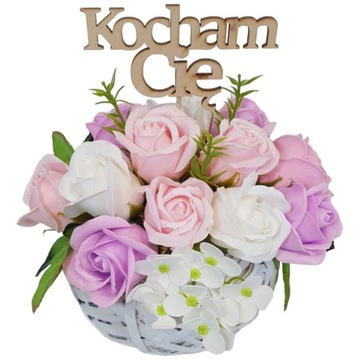 Мыло цветы букет розы гортензии ароматные ПОДАРОК ​​НА ДЕНЬ МАТЕРИ