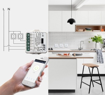 Модуль RTX Релейный модуль 2 канала ZigBee TUYA LN