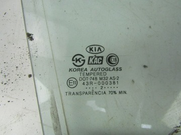 KIA RIO I DC SKLO (OKNO) DVEŘE PŘEDNÍ PRAVÁ 99-02 5D