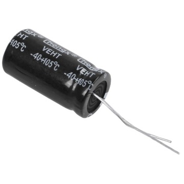 Радиальный электролитный конденсатор 1000uF 50V 105C 25 x 13 мм - черный