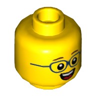 LEGO główka chłopiec okulary uśmiech 3626cpb2149