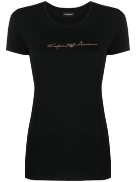 EMPORIO ARMANI damski t-shirt koszulka NEW BLACK L