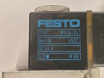 Пневматический клапан FESTO MFH-3-1/4 3/2 G1/4 24 В постоянного тока