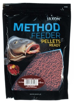 Halibut Czerwony RED 2mm PELLET READY GOTOWY METHOD FEEDER JAXON
