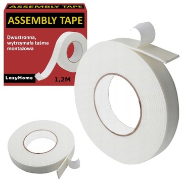 TAŚMA MONTAŻOWA DWUSTRONNA PIANKOWA MOCNA 17MM