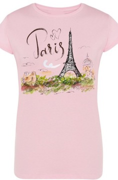 T-Shirt damski nadruk Paryż Wieża Eiffla r.S