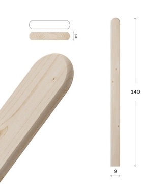 Sztachety drewniane 140CM W2 różne wzory, SUCHE, świerk, płot, na balkon