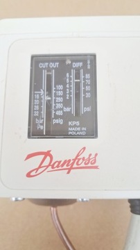 Presostat KP5 Danfoss , ciśnienie do 32 bar.