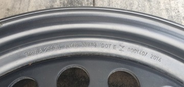 DISK OCELOVÝ VOLKSWAGEN OE 8.0" X 17" 5X120 ET 49