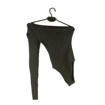 BODY DAMSKIE PRIMARK CZARNE NA JEDNO RAMIĘ 2XS