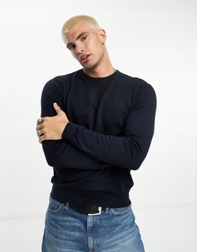 DESIGN GŁADKI DOPASOWANY SWETER XXS
