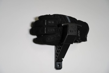 ВЕШАЛКА для мотоциклетного шлема и куртки, настенный крючок ЧЕРНАЯ СРЕДНЯЯ 3Dit