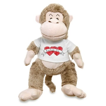 Плюшевый мишка Тедди с принтом талисмана обезьяны ко Дню святого Валентина, подарок