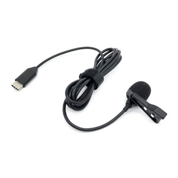 Миниатюрный петличный микрофонный зажим, вход USB C