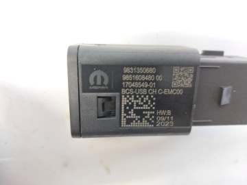 9831350680, Peugeot 3008 III E3008 Adapter, Stecker zlacze wejscie port usb 9831350680 | thumb 1