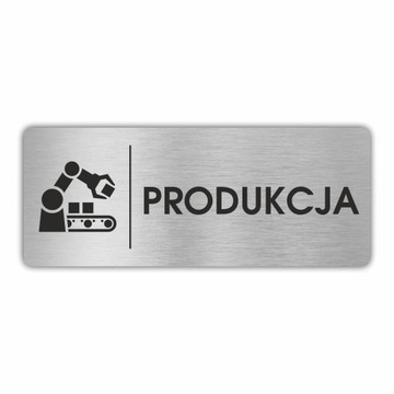 Tabliczka piktogram produkcja 20x8 cm