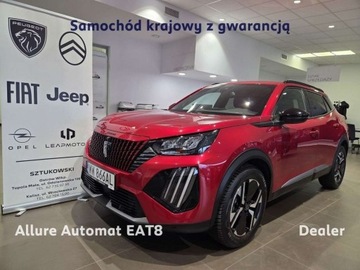 Peugeot 2008 II SUV Facelifting 1.2 PureTech 130KM 2024 Peugeot 2008 1.2 PureTech 130 Allure EAT8 SalonPL Dealer Gwarancja Vat 23