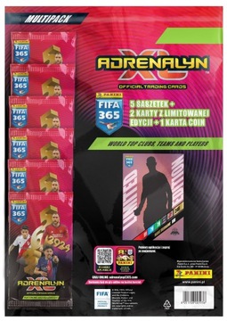 KARTY PIŁKARSKIE FIFA 365 2024 MULTIPACK 5 SASZETEK +2 KARTY LIMITED + COIN