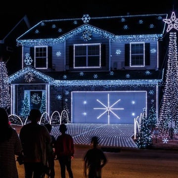 РОЖДЕСТВЕНСКИЕ ОГНИ 200 СВЕТОДИОДНЫХ СОЛНЕЧНЫХ ХОЛОДНЫХ БЕЛЫХ ВНЕШНИХ РОЖДЕСТВЕНСКИХ ОГНИ