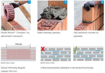 Армирование стен MURFOR Compact I-100 для рулонных стен. 30 м