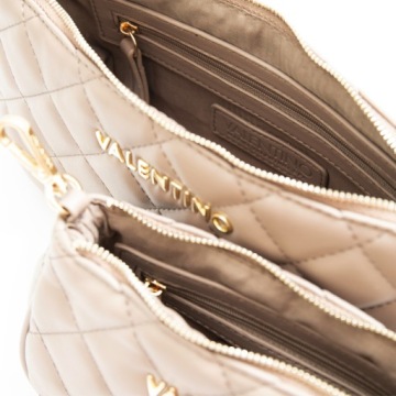 VALENTINO BAGS Серо-коричневая двойная сумка OCARINA