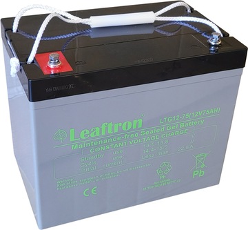 Akumulator żelowy Leaftron LTG12-75 GEL (12V/75Ah) 1700 cykli