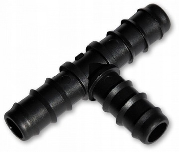 10x ТРОЙНИК ПРЕССОВАННЫЙ для монтажной трубы капельного трубопровода FI 16x16x16 - 16 мм