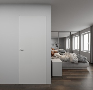 Полные СКРЫТЫЕ двери Sara Right 70 без четверти