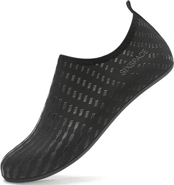 BUTY DO WODY PŁYWANIA JEŻOWCE NA RAFĘ SKAŁY DAMSKIE MĘSKIE CZARNE R34