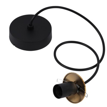 LAMPA WISZĄCA SUFITOWA LINKA DO ZAWIESZENIA ZŁOTA CZARNA E27 102.5CM