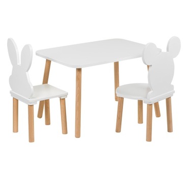 stolik i krzesełka dla dzieci 50 x 70 x 47cm, dwa krzesełka zestaw mebli