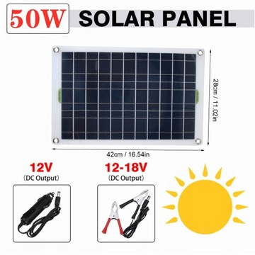 Солнечная водяная помпа 50 Вт Панель 800 л/ч 12 В