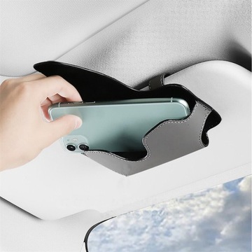 ETUI NA OKULARY DO SAMOCHODU AUTA WIESZAK NA OSŁONY PRZECIWSŁONECZNE