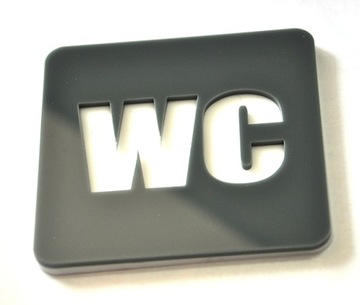 Tabliczka, Znak, TOALETA, WC, Piktogram