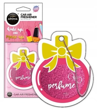 Aroma Car PINK PERFUME BROKAT GLITTER Odświeżacz