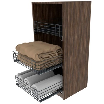 Szuflada kuchenna wysuwana kosz CARGO 50cm cichy domyk biała z przegrodą