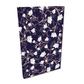 Elegancki Notes Notatnik A5 192str w kratkę Soft Touch KWIATY